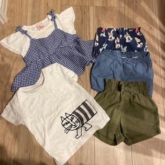 70-80 夏服上下セット　ベビー　女の子