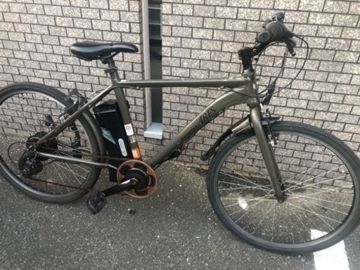 電動自転車　カーキ