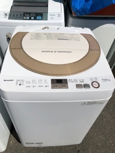 配送可能 シャープ SHARP ES-GE7A-N [全自動洗濯機(7.0kg) ゴールド系