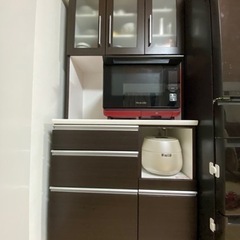 食器棚　（美品）　ニトリ　レジューム　コンセント付き