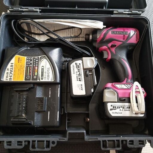 日立 コードレスインパクトドライバー WH14DBAL2LSCK コードレス