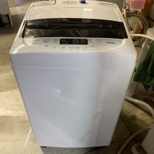 美品　全自動洗濯機 5kg 山善　槽乾燥コース 風乾燥機能搭載 2019年式