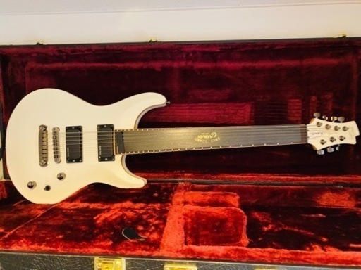 値下げ中　FUJIGEN 富士弦　7弦ギターEEL-DE7 白　ほぼ未使用