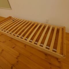 IKEA ベッド スリムタイプ マット＆敷きパッド付き