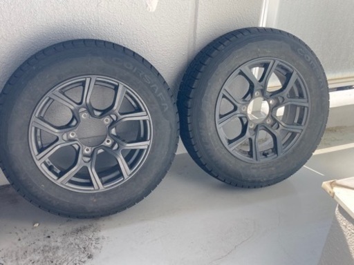 スタッドレスタイヤ 取引中】ジムニーjb23アルミ付きスタッドレスタイヤ