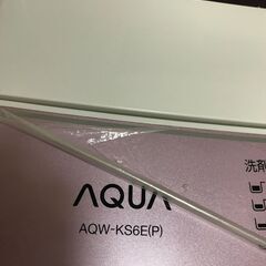 洗濯機　AQUA　AQW-KS6E　6.0kg　3/30（木）午...