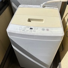 家電2点セット　洗濯機(無印良品、2019年製、5kg)、プリン...