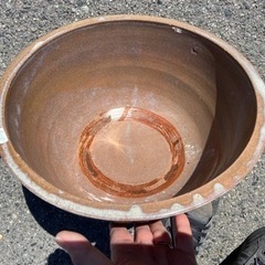 鉢　陶器　中古品　外径約33cm 高さ約17cm  