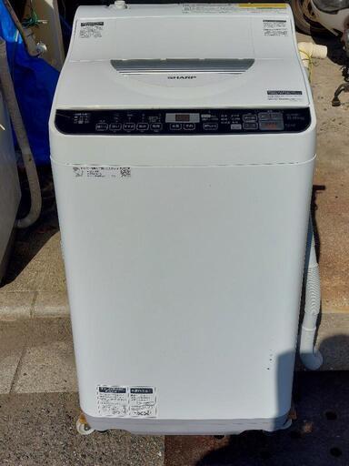 (値下げしました)シャープ　電気洗濯乾燥機　EW-TX5TC-W　2018年製　5.5L