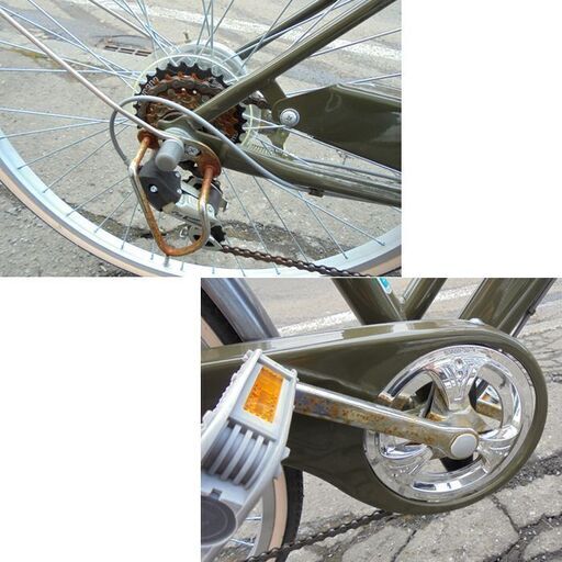 札幌白石区 26インチ 自転車 6段変速 シティサイクル ママチャリ