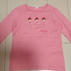 ミキハウス 長袖Tシャツ 130 ピンク