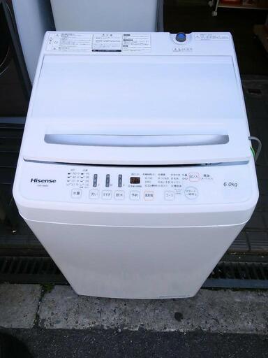 Hisense 2022年製 洗濯機 6.0kg 中古品