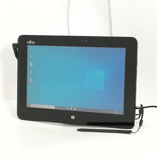 送料無料 保証付 日本製 10.1型 タブレット 富士通 ARROWS Tab Q555/K64 中古 Atom 4GB 高速SSD 無線 Bluetooth カメラ Windows10 Office済