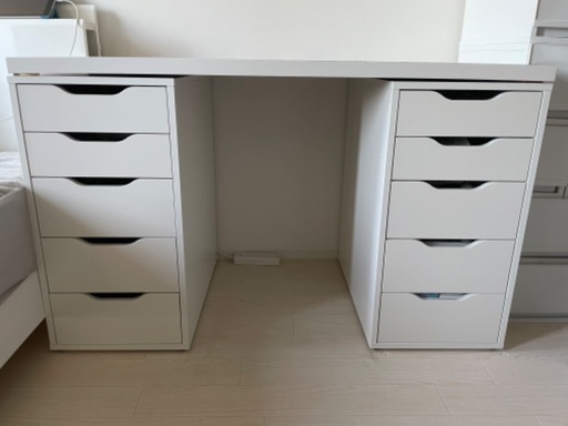 IKEA ALEX 2個 LINNMON 天板120 デスク セット