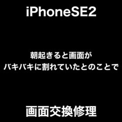 iPhoneSE2修理　福岡市早良区荒江からお越しのT様