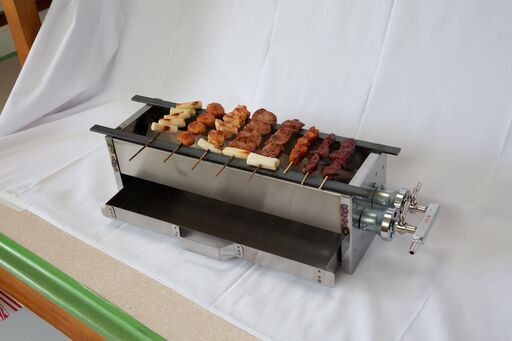 売れてます 業務用 焼鳥焼器 みたらし団子 キャンプ 五平餅 模擬店祭 焼鳥 ガスグリラー やきとり 焼き鳥 焼台やきとり器が 12500円 機器 キッチンキャンピングカー 祭 バーベキュー キャンプ 串焼 下火式 プロパン BBQ ベランピング