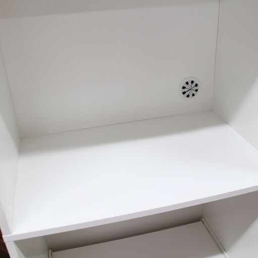 店S395)ニトリ フォルムN キッチンボード RE1860WH 食器棚 スリム 幅60cm ホワイト NITORI