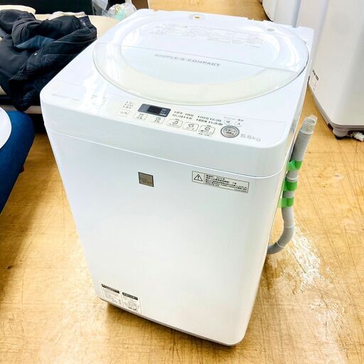 シャープ/SHARP 洗濯機 ES-G5E3-KW 2016年製 5キロ 家電