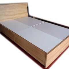 良品【ニトリ】セミダブル木製フレーム+マットレス NスリープハードH1