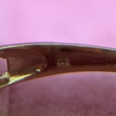 K18YG メレダイヤデザインリング