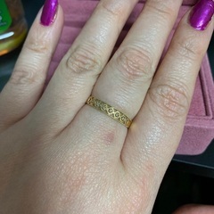 K18YG メレダイヤデザインリング