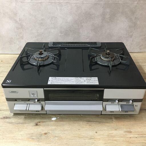 終 2018年製 NORITZ ノーリツ LPガス用 ガステーブル NLG2280Q1LGM 高温炒め機能 菊HG