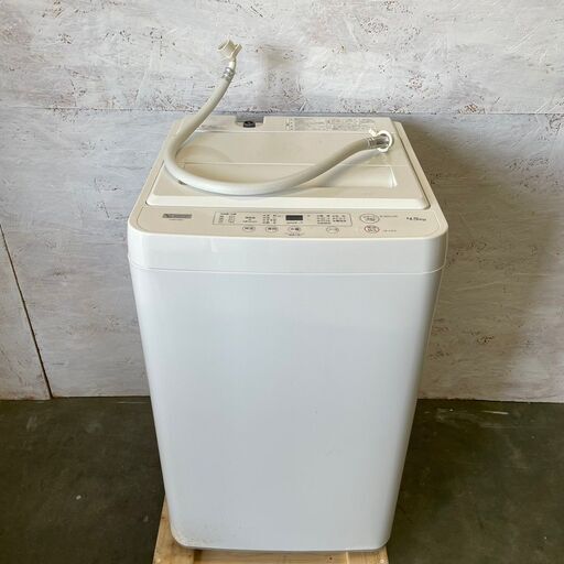 【YAMADA】 ヤマダ 電気洗濯機 4.5kg YWM -T45H1 2021年製