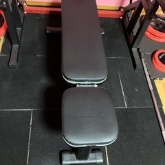 筋トレ、トレーニング用　ラバー付バーベルプレート　バーベルスタンドSet