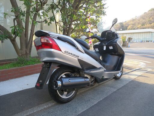 スズキ　スカイウェイヴ250　中古実動車　ETC付　バッテリーフル充電済み　タイヤ前後バリ山　ナンバー登録書類有 スズキ スカイウェイヴ250 中古実動車 ETC付 バッテリーフル充電済み