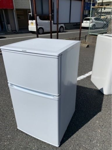 配送可能 アイリスオーヤマ 2ドア冷凍冷蔵庫 IRR-A09TW-W・ホワイト(D