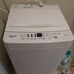 洗濯機と冷蔵庫（Hisense製2020年3月購入）