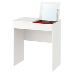 【近日限定3/25まで掲載】IKEA ドレッサー　ホワイト　椅子付き