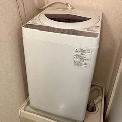 洗濯機　TOSHIBA  2019年