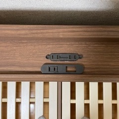 ニトリ すのこダブルベッド 充電器、収納付き