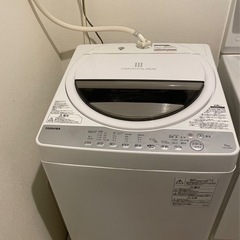 【引取りに来られる方】東芝 全自動洗濯機 6kg グランホワイト...