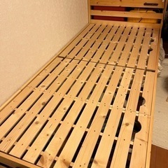 【譲ります】木製ベッド