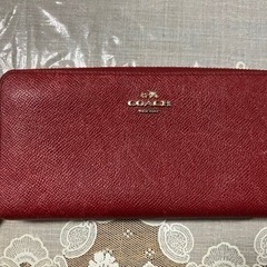 COACHレディース長財布レッド　993