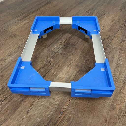 美品 4台 サンコウ アルミ台車 コンテナ 軽量 ボルトレス 40×54.5×14 BK1