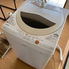 TOSHIBA  洗濯機　5キロ　ホワイト　あげます
