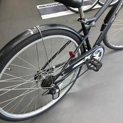 売りきれました【中古自転車】美品 実用的クロスバイク 艶消し黒 BiZ 