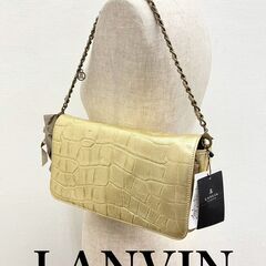 ランバン LANVIN ショルダーバック　チェーンバッグ　クラッ...