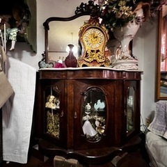 アンティーク家具　ミラー付き　サイドボード
