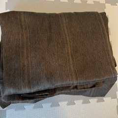 ニトリ 既製サイズ 3点セット ブラウン カーテン