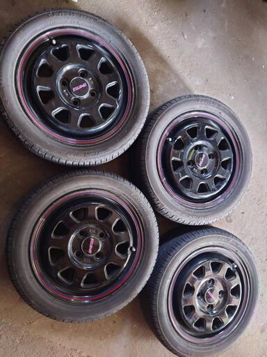 値下げ夏タイヤ 165/55 14インチ タイヤホイールセット - タイヤ  