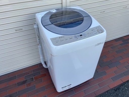 SHARP シャープ 2017年製 洗濯機 8kg 動作確認済み