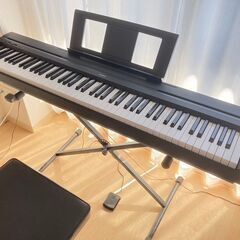YAMAHA P-45B 電子ピアノ 88鍵盤　Xスタンド・Xイ...
