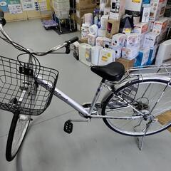 J060☆反射板欠品☆普通自転車☆LEAFLECT☆6段変速☆