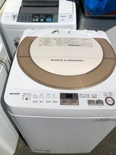 送料設置無料‼️ 2011番 シャープ✨電気洗濯機✨ES-GE7A-N‼️-