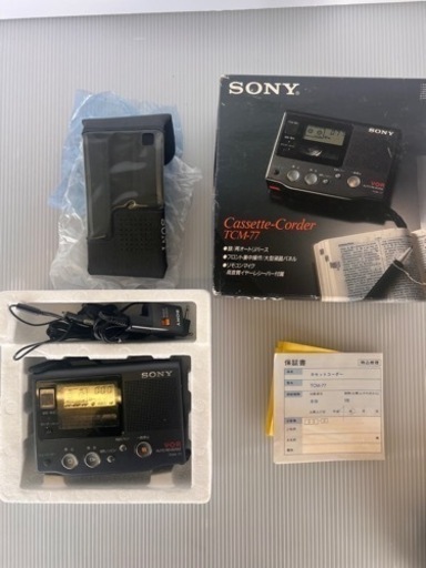 【新品】H4年製 SONY Cassette-Corder TCM-77