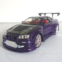 1/24 日産 GTR R―34 ミニカー 当時物